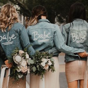 Custom jean jacket worn once.